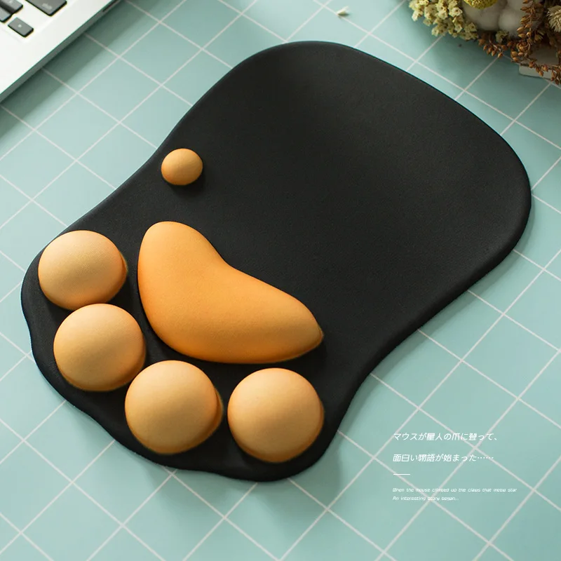 

New Cute Cat Paw Mouse Pad Anti-Slip Silicone Mice Mat PC Laptop Computer Office Comfort Wrist Rest Support Gaming Accessory