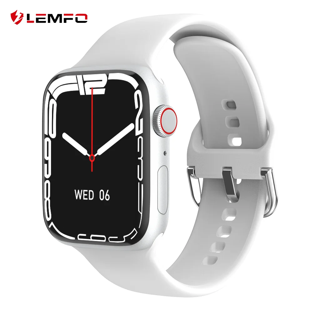 

LEMFO S8 Plus смарт часы Bluetooth-вызов Беспроводная зарядка Smartwatch пользовательский циферблат 2,0 дюйма IWO 15 про Серия 8 Разрешение 395*460 для андроид ios