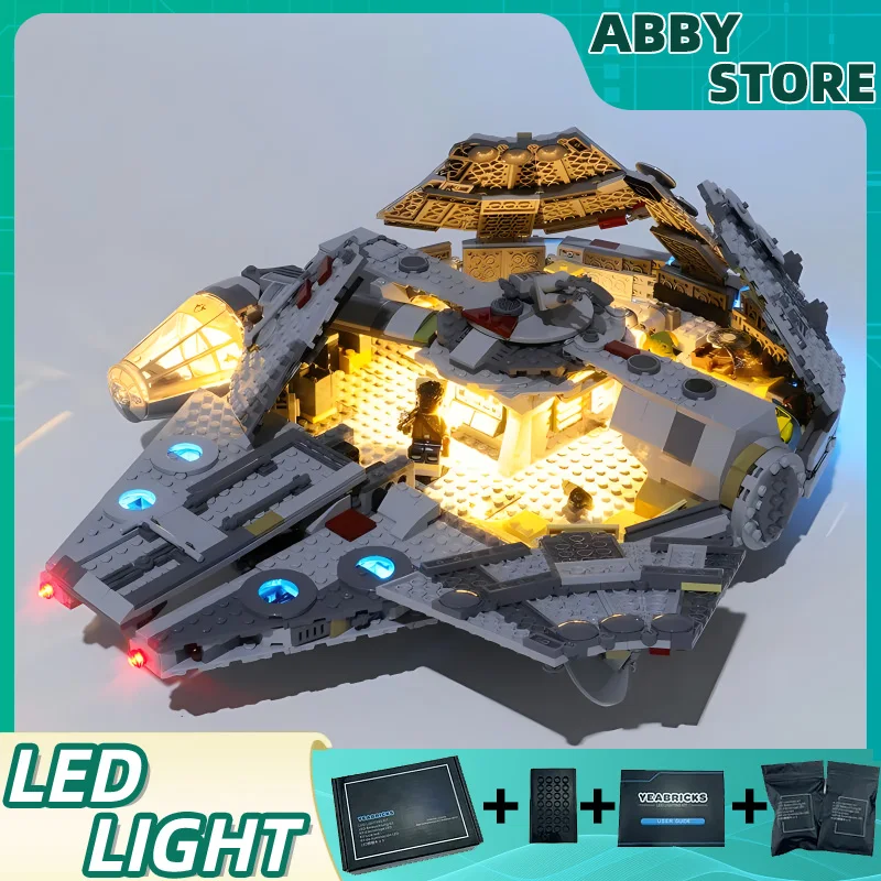 DIY светодиодный набор для LEGO Star New Edition Millennium War совместим с Falcon LJ99022 (только Φ без