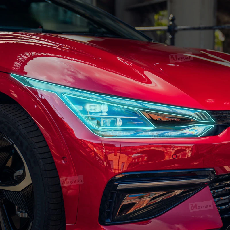 Для автомобильных фар Kia EV6 gt 2021-2023 Противоударная защитная пленка из ТПУ с