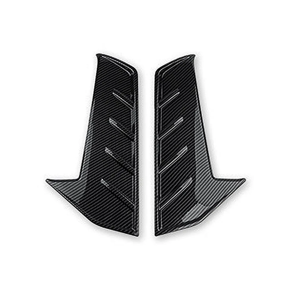 

Carbon Fiber Style Front Fog Light Lamp Decoration Cover Trim Compatible with Hyundai Elantra CN7 N Line (A)