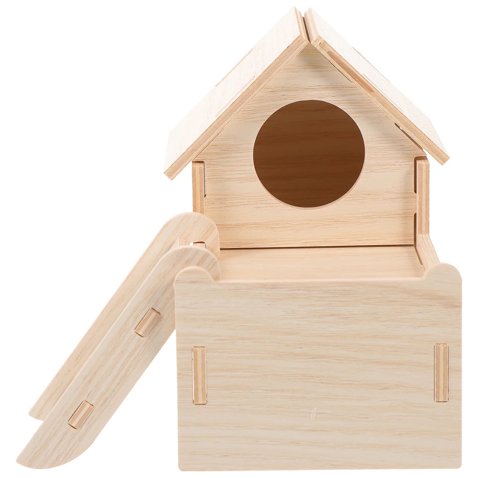 

Toy Hamster Supply Wooden Rat House Hamsters Hideout Chinchilla Houses Hideouts Toys