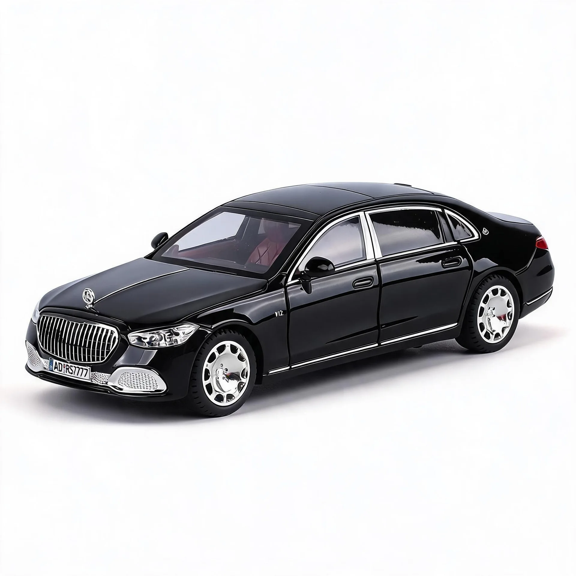 Фото Модель автомобиля 1:24 S680 из литого сплава, с функцией обратного хода, световыми и звуковыми эффектами, коллекционный подарок-украшение. №2