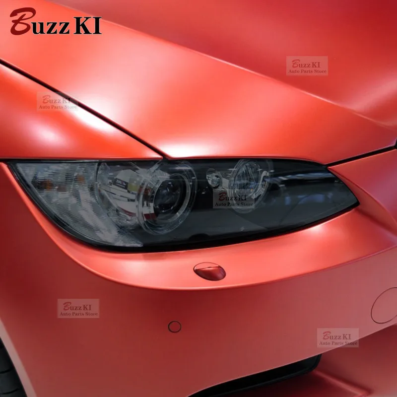 Фото Для BMW M3 E90 E92 E93 2007-2013 автомобильные фары, оттенок дымчато-черная защитная пленка, передняя фара, прозрачная наклейка из ТПУ, аксессуары №2