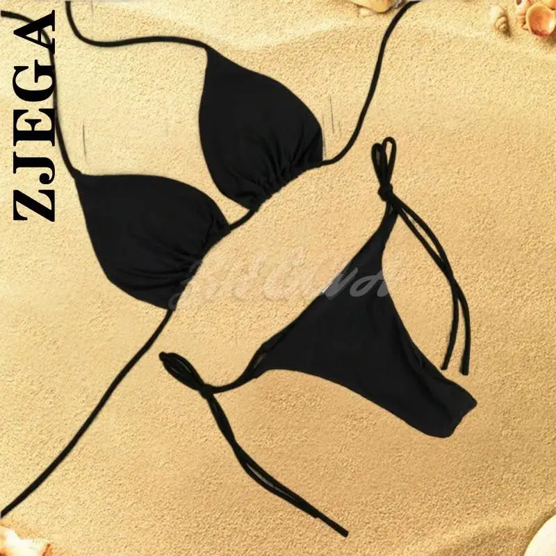 

Zjega Bra Sexy Bikini Set Thong Swim Suit Women Bikini Brazilian Swimsuit Summer Swimwear Beachwear Bathing Suit Femme Biquini