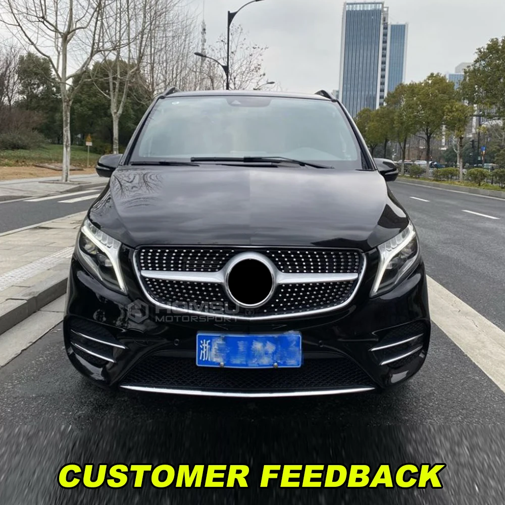 Решетка для переднего бампера VITO V Class W447 2015-2019 Алмазная решетка Mercedes-benz V220 V200 V260 V250