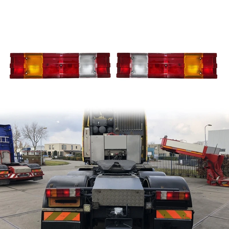 

NEW-2Pcs 24V Truck Tail Lamp For Benz Actros MP1 MP2 MP3 ATEGO AXOR Truck Tail Lamp E APPROVE 0015436370 0015406270