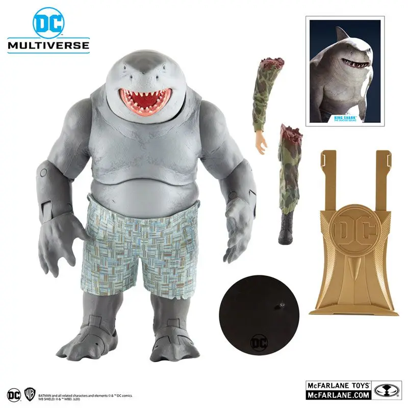 

Оригинальные Mcfarlane DC Comics DC Multiverse King Shark аниме Коллекционные фигурки модели игрушки