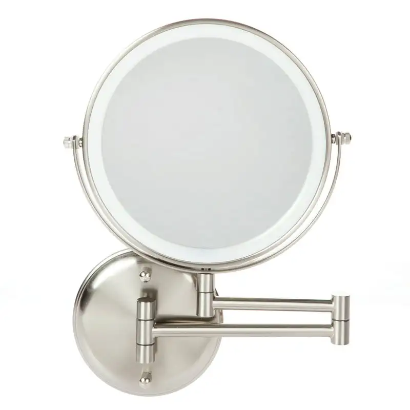 

Mount 8 inch Round LED Mirror, Satin Nickel