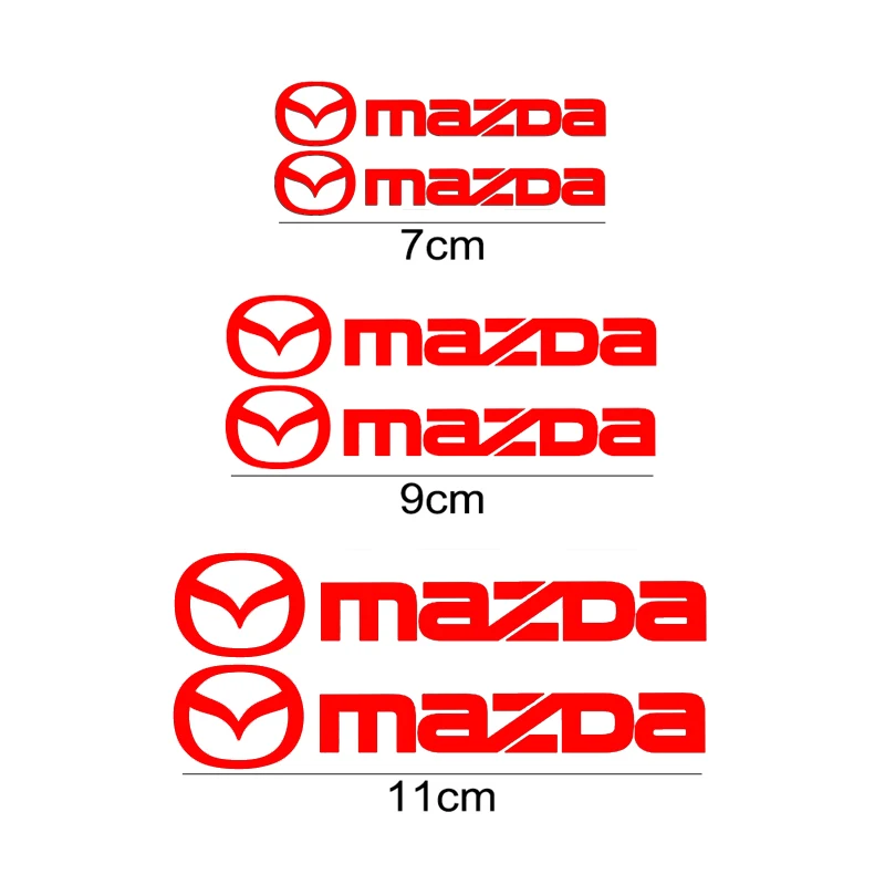 

6 шт./компл., переоборудованная наклейка на суппорт колеса автомобиля для Mazda 3 6 RX8 RX7 MX3 Axela Atenza MX5 CX9 CX5 CX7 323 626 украшение для тормоза шин