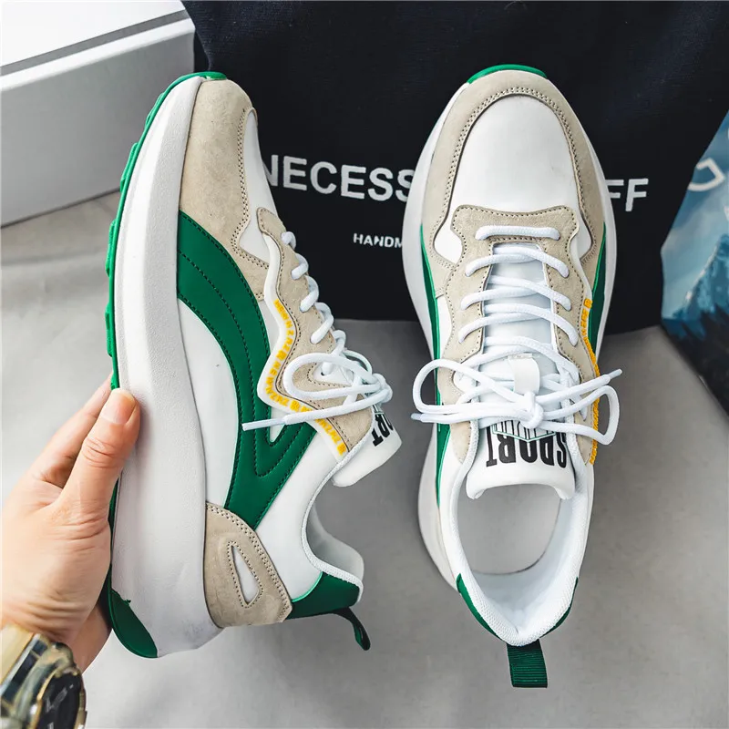 

CRLAYDK Shoes Men Casual Sneakers Tennis Platform Leather Outdoor Breathable Running Non Slip Fashion Designer Luxury Loafers