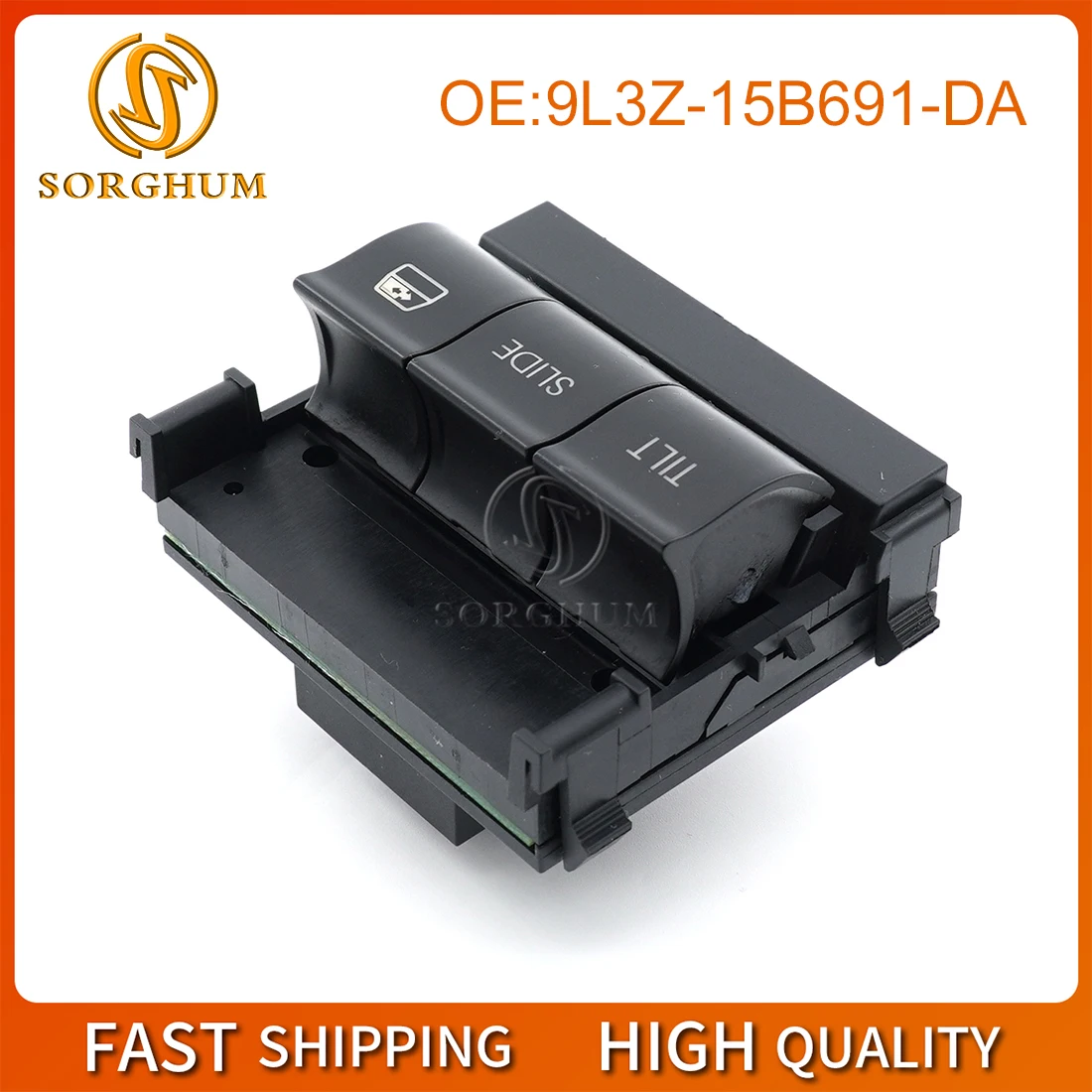 

Sorghum 9L3Z-15B691-DA Overhead Push Button Sunroof Switch For Ford F-150 Super Duty For Lincoln Mark LT 2009-2016 9L3Z15B691DA