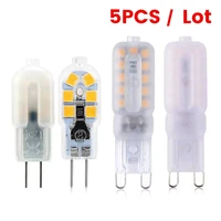 5 pcslot g9 led 220v g4 led 12v led bulb 3w 5w 7w light bulb g4 g9 led lights replace 30w 50w 70w halogen lamps for home
