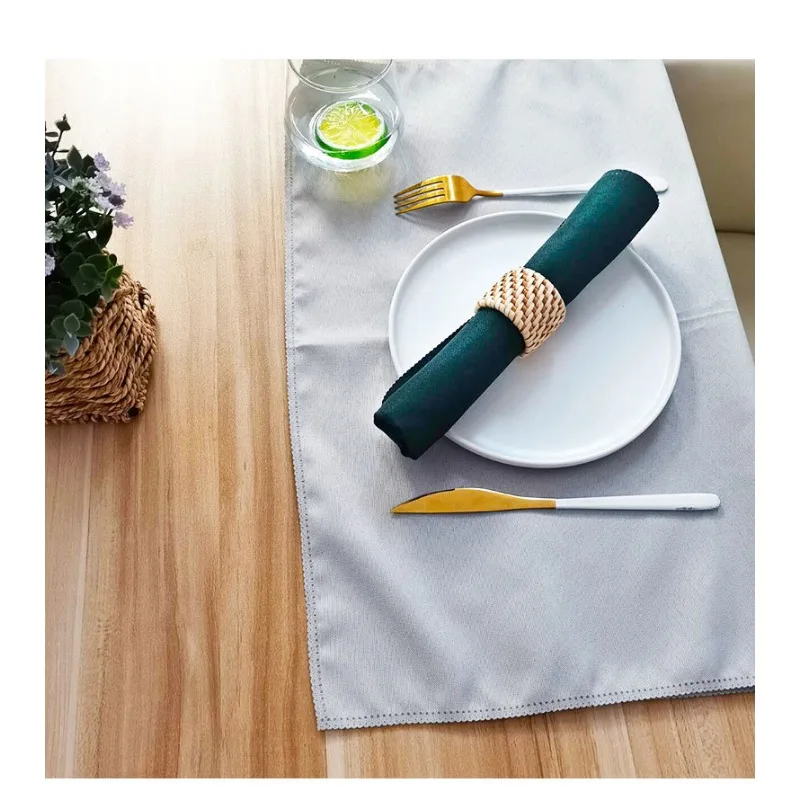 Женское кольцо для бумажного полотенца рта Тканое Пряжка салфеток украшение