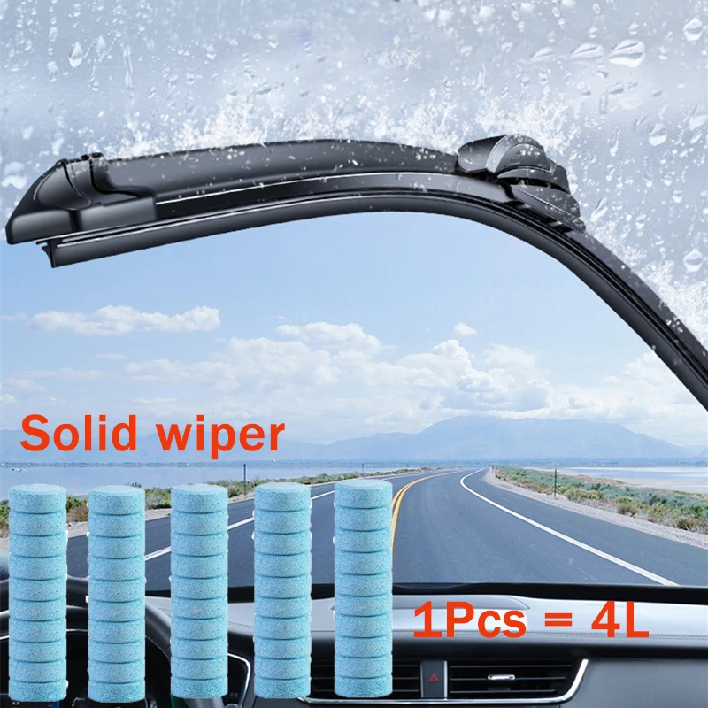 Car Window Cleaning Sheet Glass Cleaning Effervescent Sheet Car Washing Sheet Car Solid Wiper Windshield Glass Cleaner