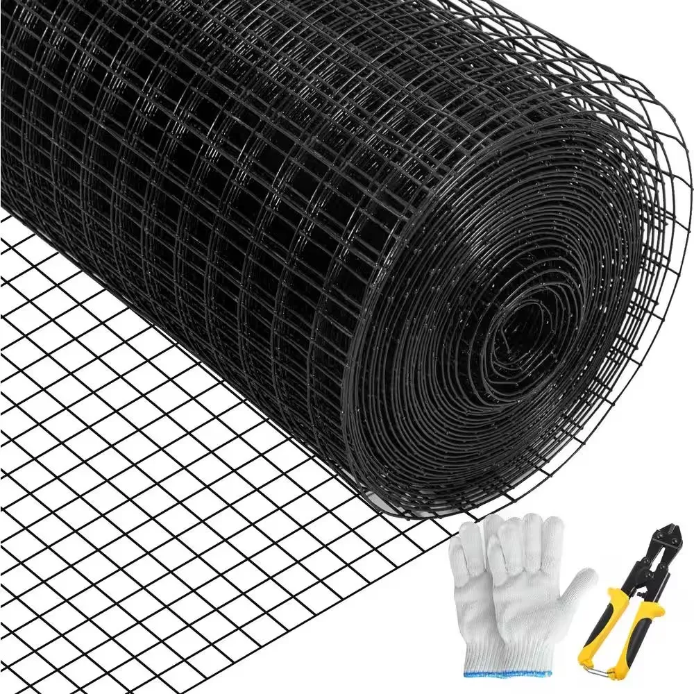 

Hardware Cloth 36 in. x 50 ft. Galvanized Steel Vinyl Coated 16-Gauge Chicken Wire Fencing for Garden Fencing