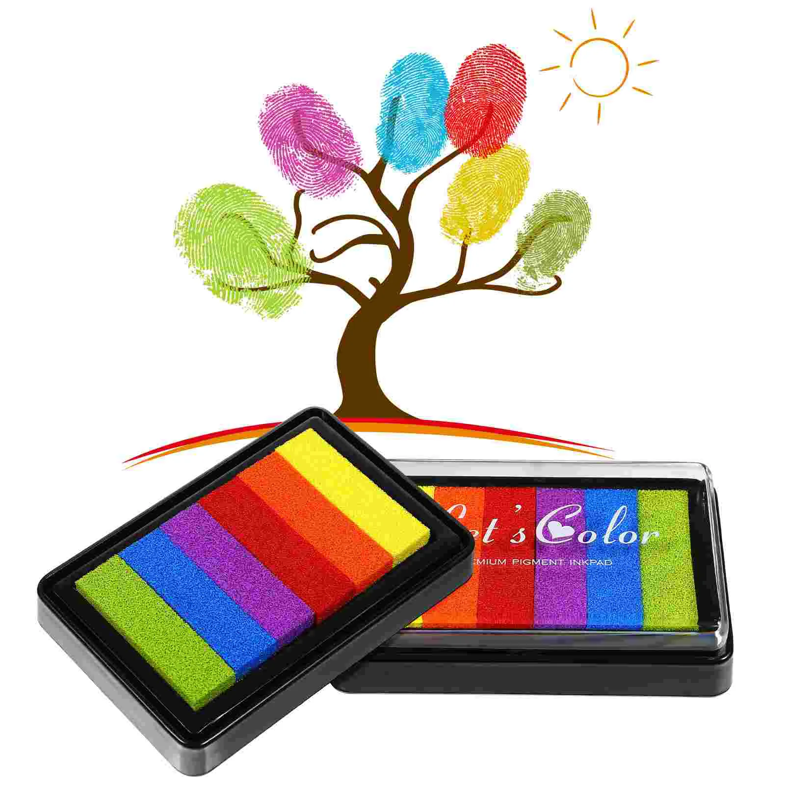 

4 шт., разноцветные печатные штампы для детей