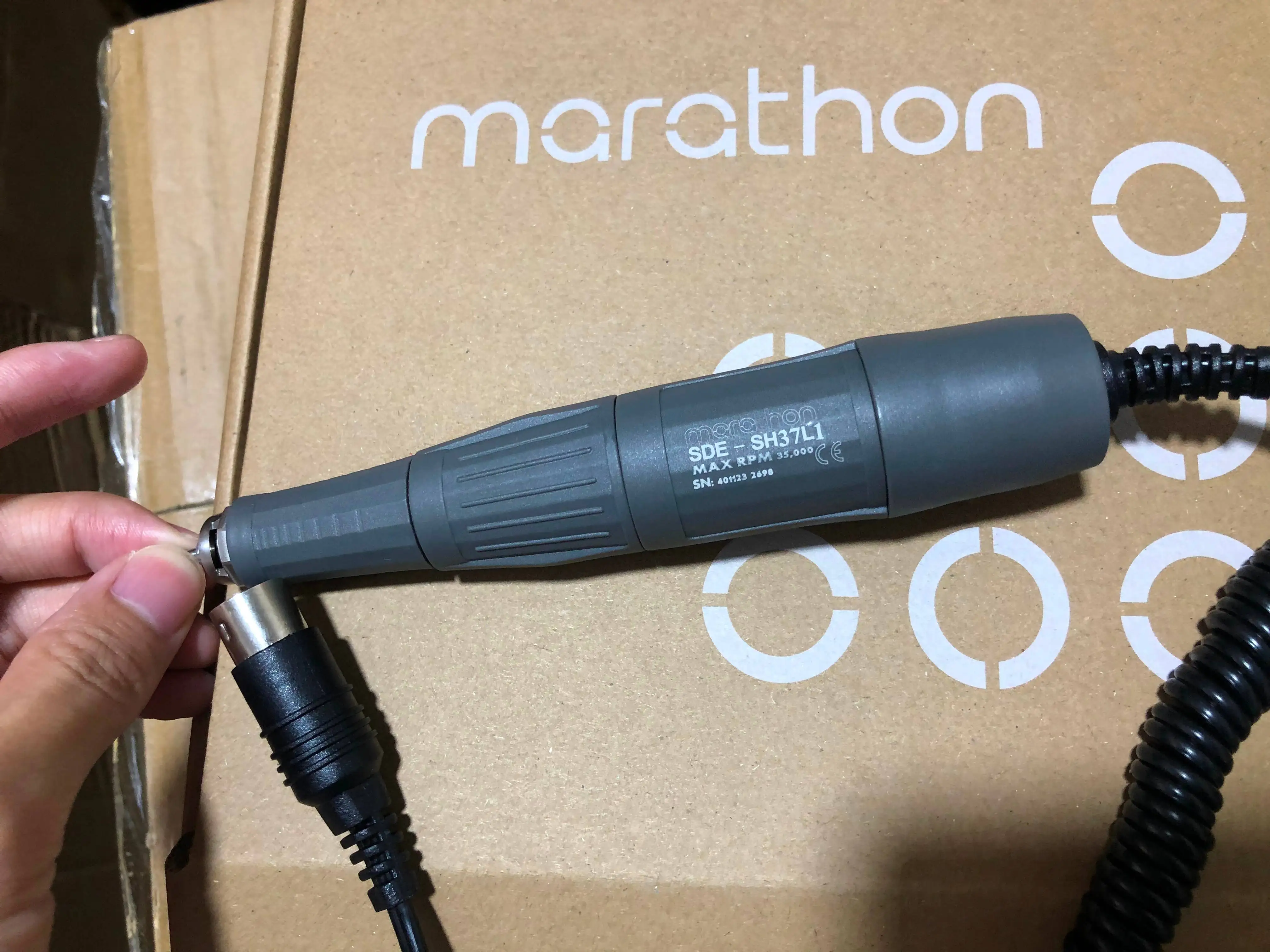 Фото Стоматологический микромотор Marathon SDE-SH37L, высокоскоростной, макс. 35000 об/мин, для стоматологов №5