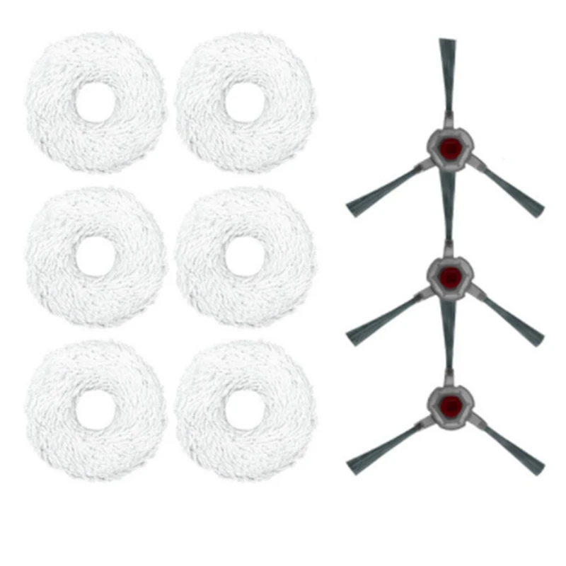 

For Ecovacs DEEBOT N9 + Plus Self Cleaning Robot Vacuum Cleaner Accessories Parts Side Brush Pad Mop Cloths