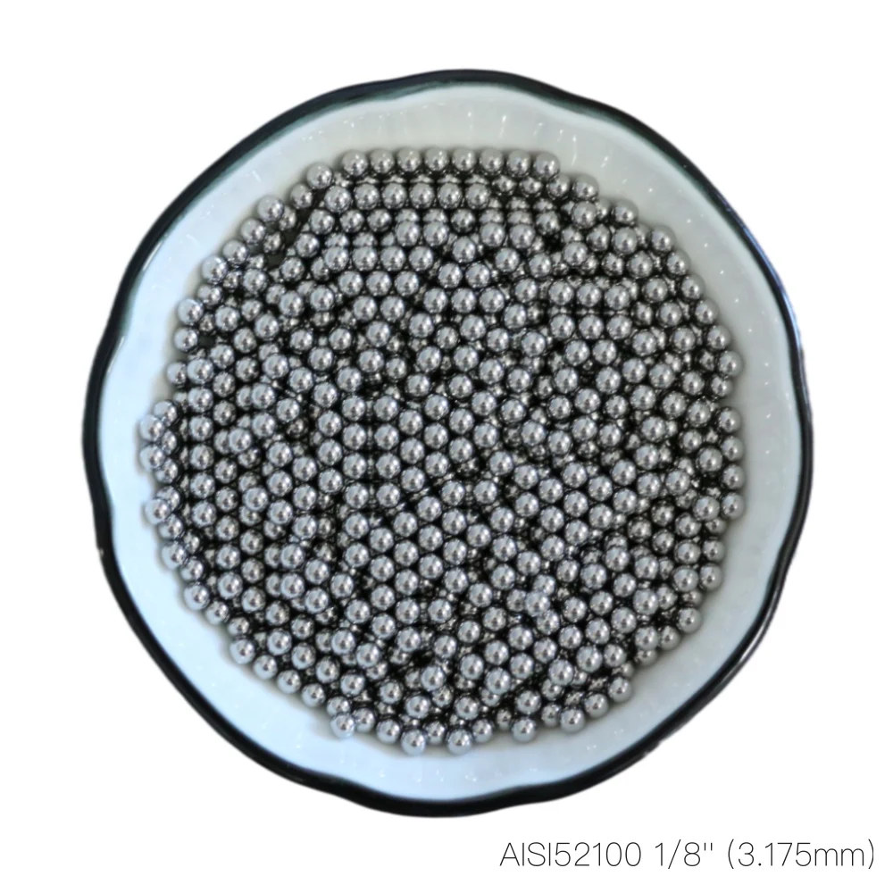 

1000pcs ( 3.175mm ) 1/8'' ( Inch ) Chrome Steel Bearing Balls AISI 52100 Hardened Chromium G40 Precision