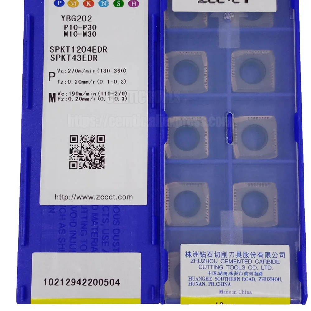 

ZCC CNC лезвие из сплава SPKT1204EDR YBG202