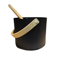 7l sauna bucket and ladle aluminum coated sauna barrel and spoon ladle sauna barrel spa room accessories sauna tool set%c2%a0