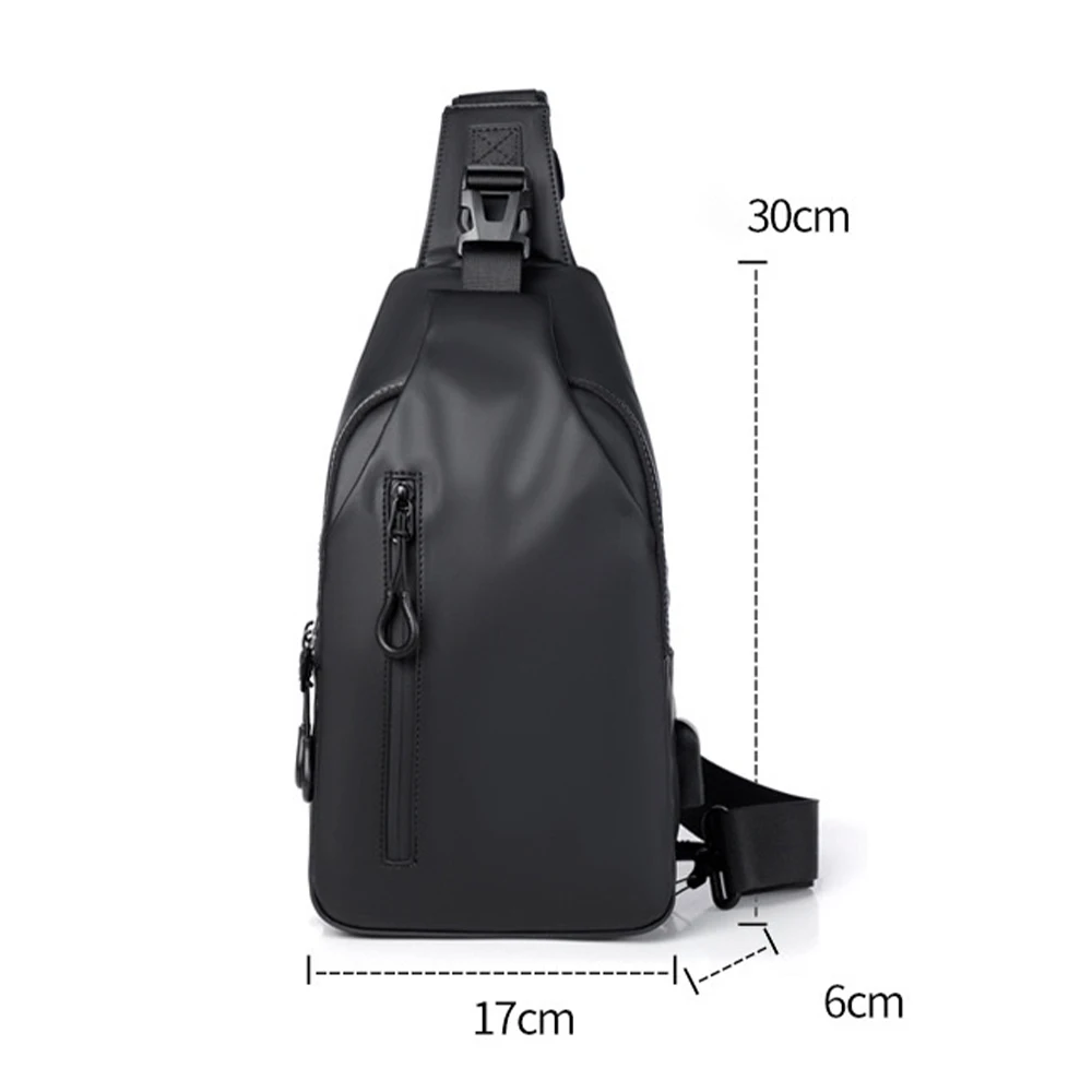 Chest Men Bag New Multifunction Crossbody Male Pack Zipper Fashion Anti-theft Shoulder Messenger Waterproof