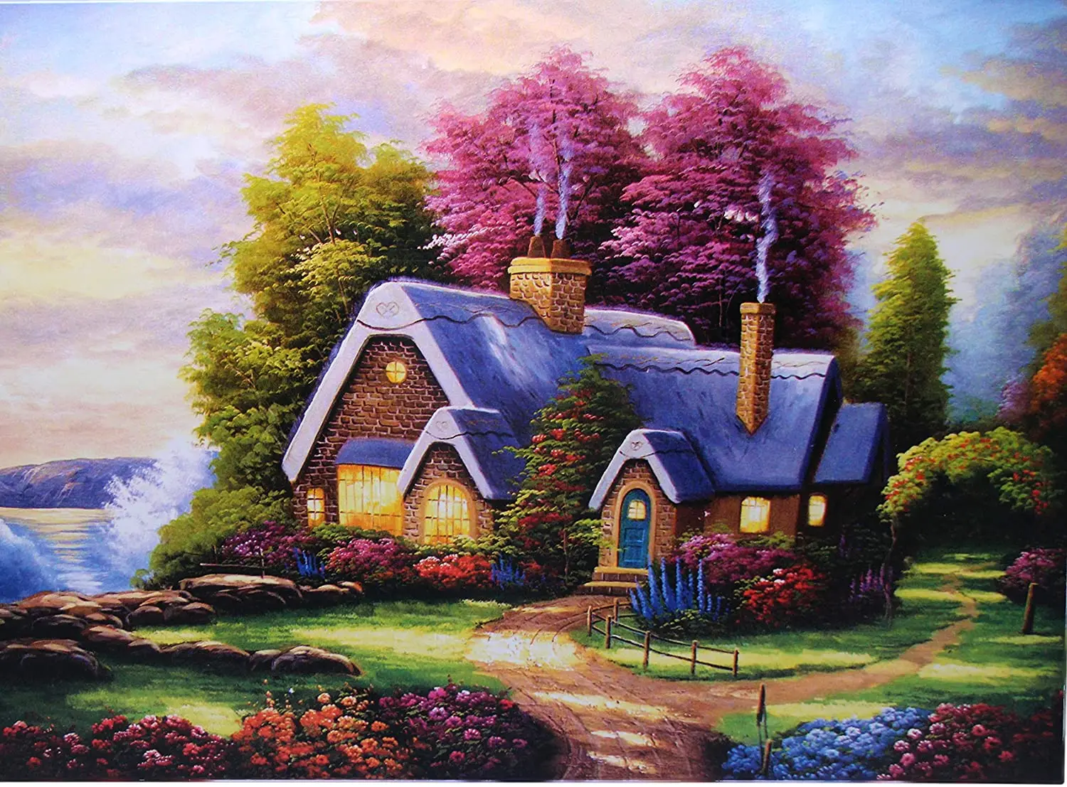 

Cozy Cabin wooden baby educational toys jigsaw puzzle