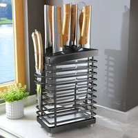 silver black wall mount knife holder stainless kitchen knife block organizer butcher cleaver japanese knife stand accessories