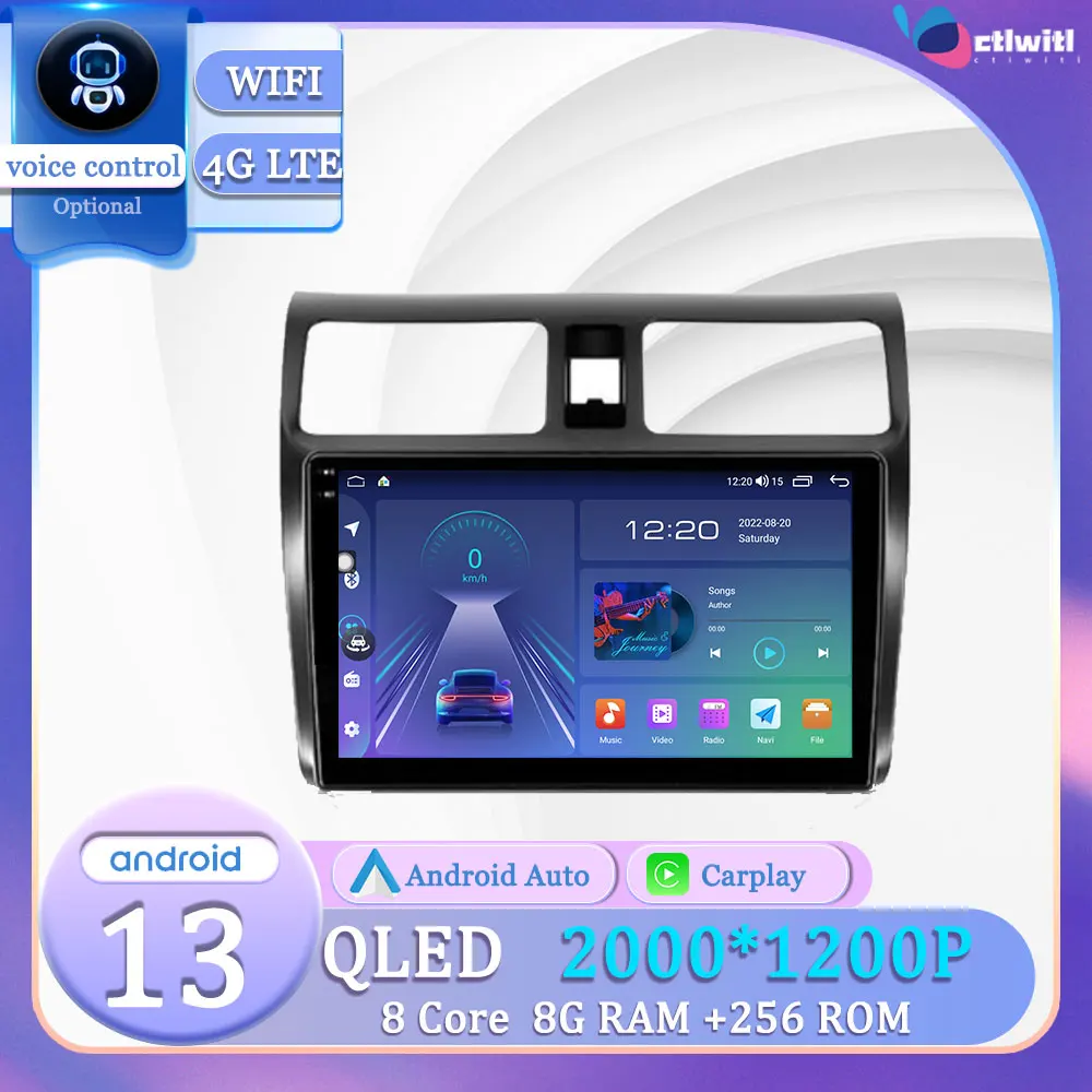 

Android 13 For Suzuki Swift 3 2003 - 2010 Carplay Touch Screen Autoradio Video Player Car Stereo Radio Navigation GPS Multimedia