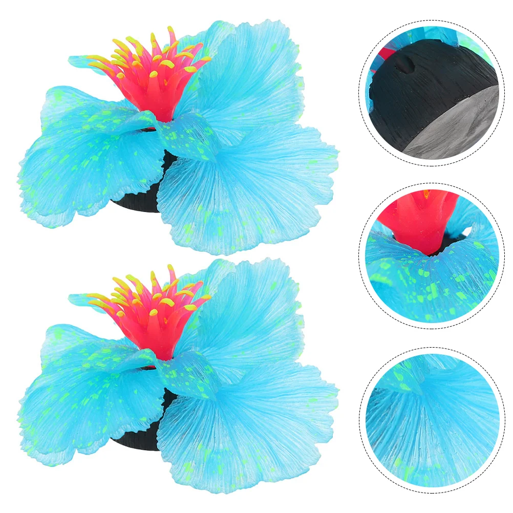 

Fish Aquarium Tank Artificialaquatic Decorfaux Accessories Landscape Grass Seaweed Glowthe Dark