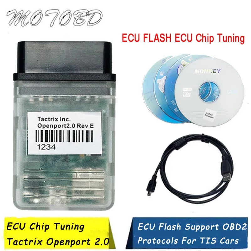 Автомобильный диагностический сканер Tactrix Openport 2 0 ECU FLASH open port с чипом OBD OBD2 для