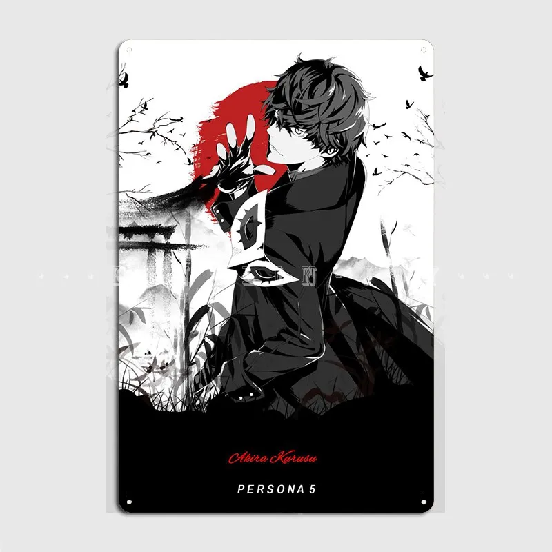 

Деревянный постер Persona 5 с табличкой, персонализированный Настенный декор для кинотеатра, гостиной, паба, гаража, деревянный плакат