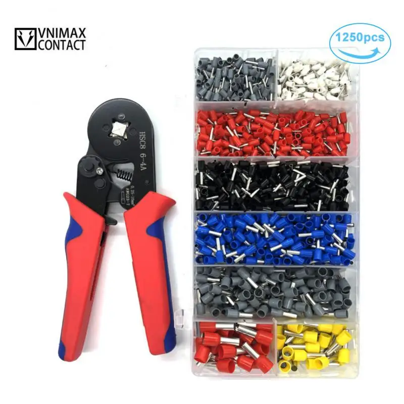 

Tubular Terminal Crimping Tool HSC8 Pliers Ferrule Crimper Tools Electrician Clamp Sets Wire Tips