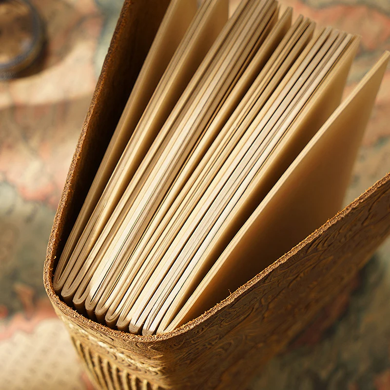 Kup Rzeźbiony Kwiat Prawdziwej Notatnik W Skórzanej Oprawie 200 Arkuszy 19*14cm Wykonany Ręcznie Ze Skóry Wołowej Pamiętnik Vintage Notapad Zeszyt Prezent