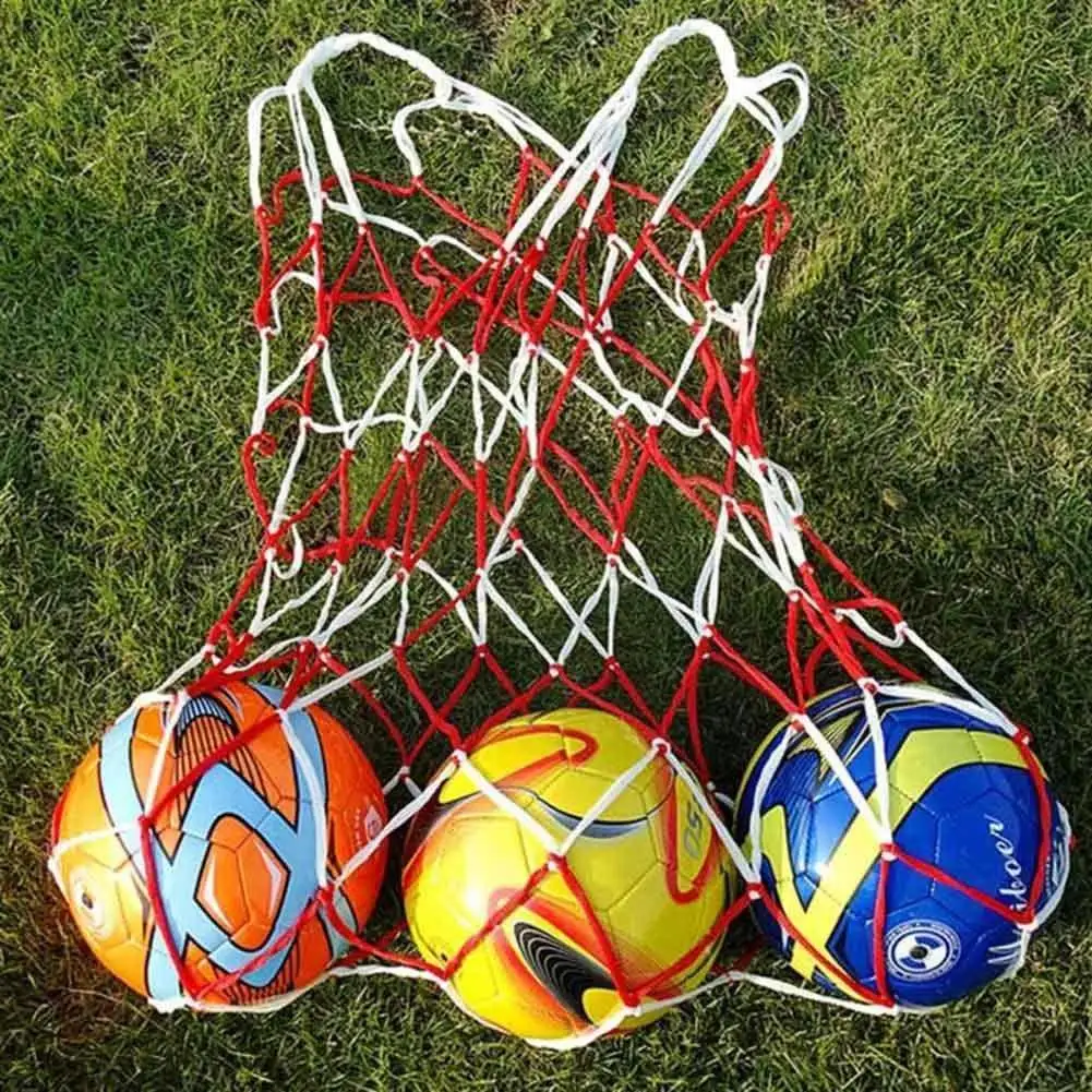 

1pcs 10 Balls Carry Net Bag Outdoor Sporting Soccer Sports Equipment Basketball Net Ball Portable Volleyball Bag Net A0j5