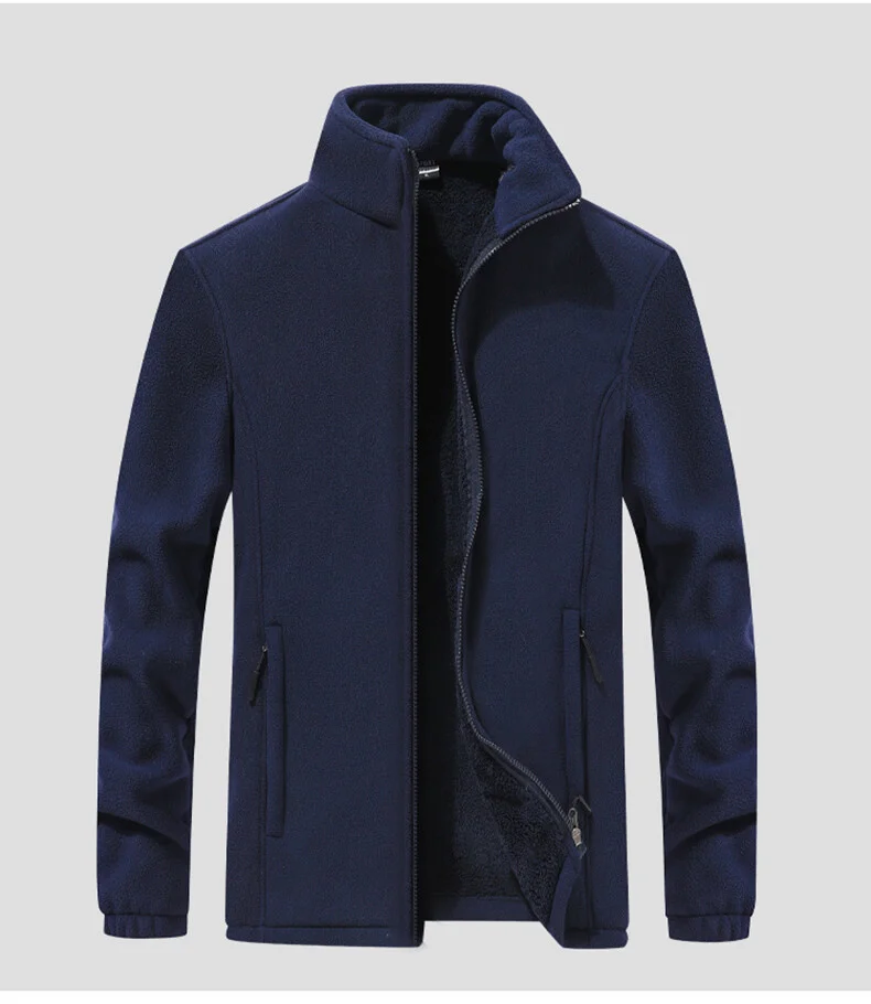 

M-9XL Men Jacket Women Winter Warm Coat Polar Fleece Thick Stand Outdoor Sports Trand Casual Streetwear Unisex Clothing