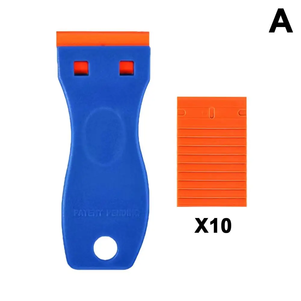 Двухсторонний пластиковый бритвенный станок, скребок для очистки стекла, этикетка, быстрое устройство для удаления клея, оконная пленка для автомобиля, наклейка, скребок
