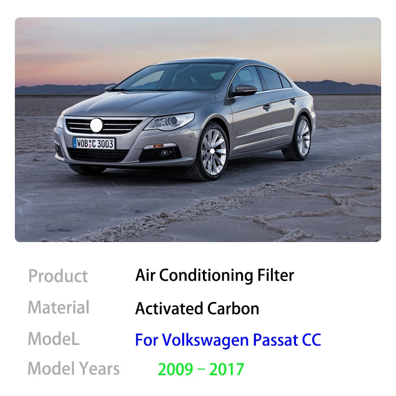 Фильтр кондиционера для Volkswagen VW Passat CC 2009 2010 2011 2012 2013 2014 2015 2016 2017 1K 1819653