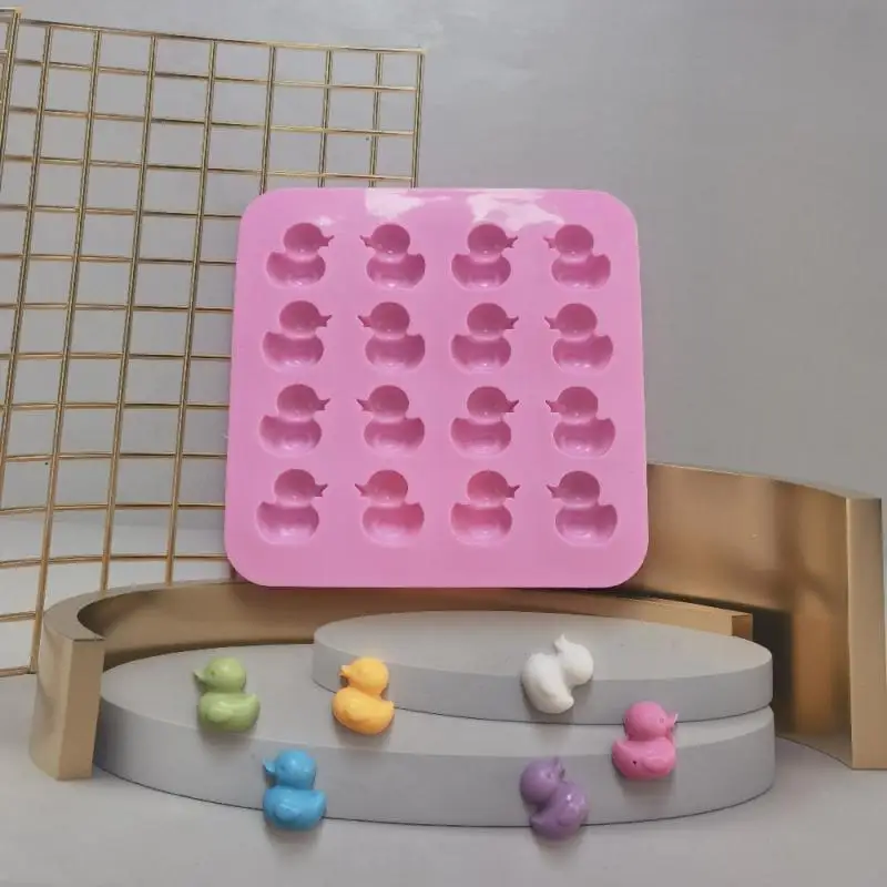 Силиконовая форма для шоколада мини-Утенок желе блока эпоксидная льда поднос