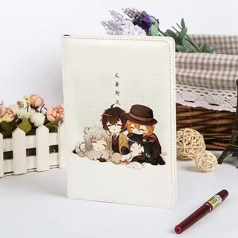 

Милый блокнот в стиле аниме «бродячие псы», Женский мультяшный блокнот для косплея, студенческий дневник, скетчбук, офисные и школьные принадлежности, подарок