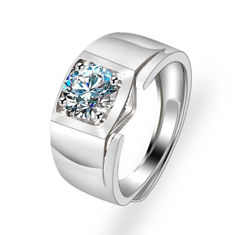 

Кольцо серебряного цвета с уникальным дизайном из фианита, модное мужское кольцо с австрийским кубическим цирконием, ювелирные изделия для...