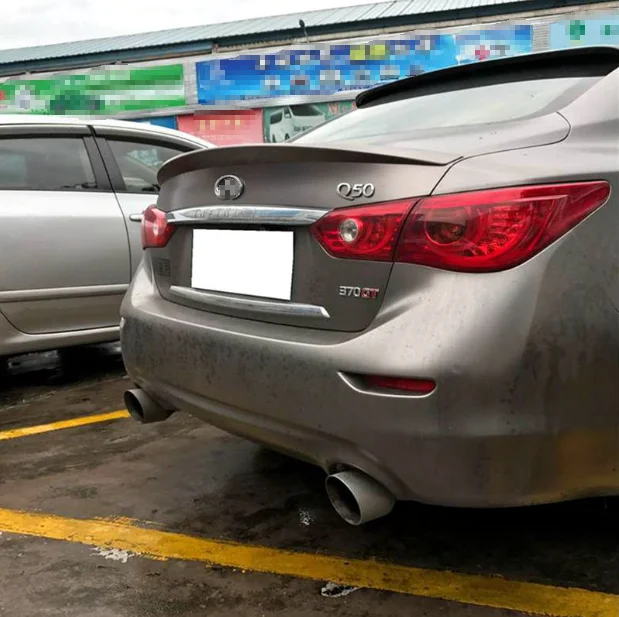 Спойлер для Infiniti Q50 Q50S материал ABS заднее крыло автомобиля цвет грунтовки задний