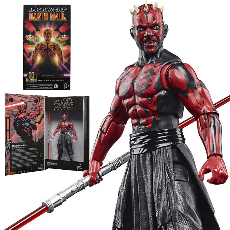 

Original Star Wars The Black Series Darth Maul (Sith Apprentice) 6-Inch-Action Figure toys for children