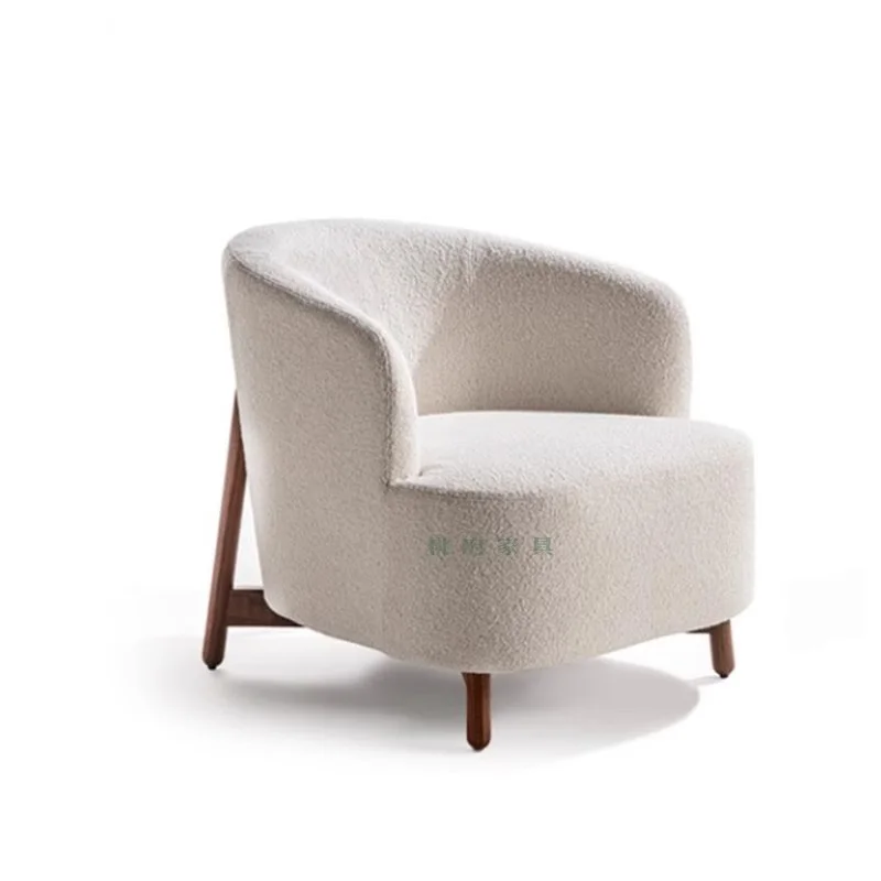 

Office Wooden Living Room Chairs Modern Portable Single Luxury Lounge Chair Nordic Designer Relaxing Sandalyeler Ornament