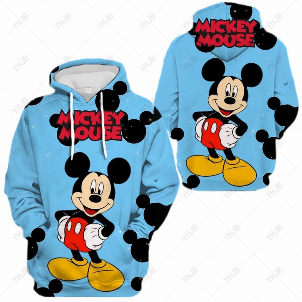 

Disney Minnie Mouse Kawaii Anime Funny Unisex Hoodies Women Cute Mickey Mouse Manga Graphic Sweatshirt Streetwear Hoody Female