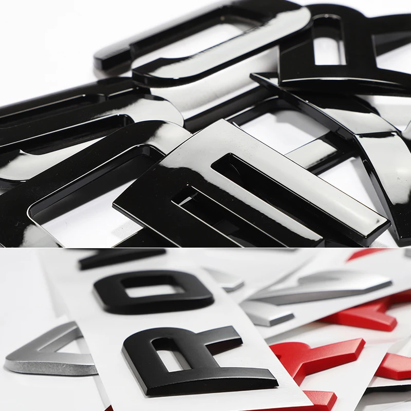 

For LAND RANGE ROVER SPORT VELAR SV Edition Glossy Black Matte Silver Top ABS Emblem Car Styling Hood Trunk Letters Logo Sticker