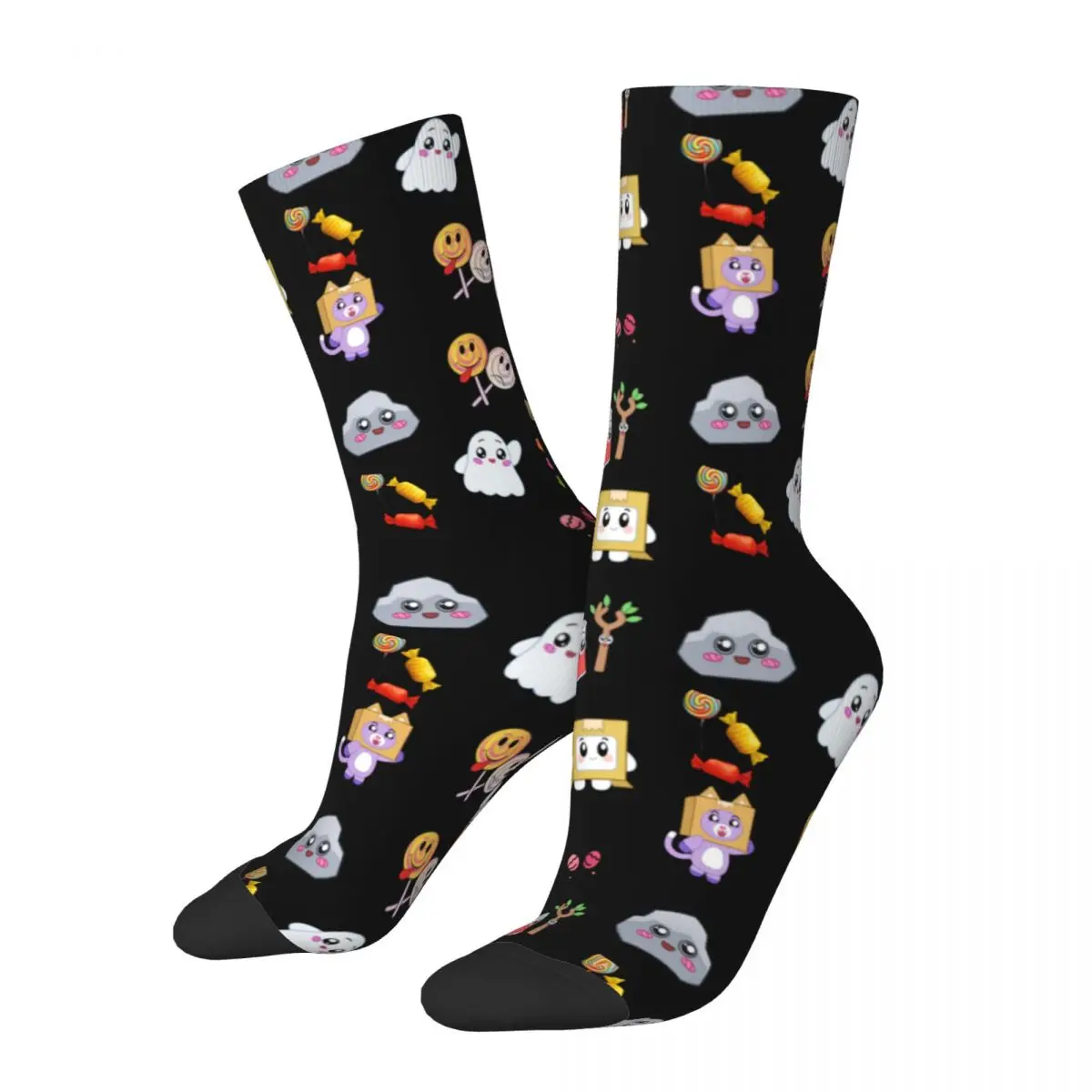 

Cute Rocky Lankybox Lanky Box Socks Men Women Polyester Funny Happy Cartoon Socks Novelty Summer Autumn Winter Socks Gifts