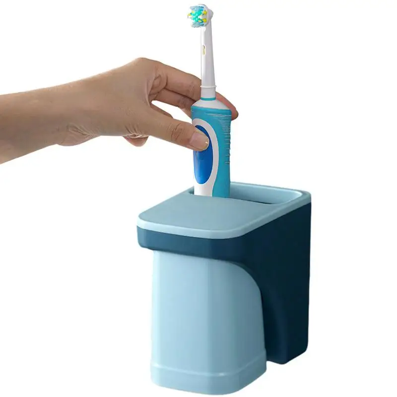 

Toothpaste Holder Toothbrush Holder For Bathroom With Magnetic Cup Toothbrush Holder Set Bathroom Organizer Storage Accessories