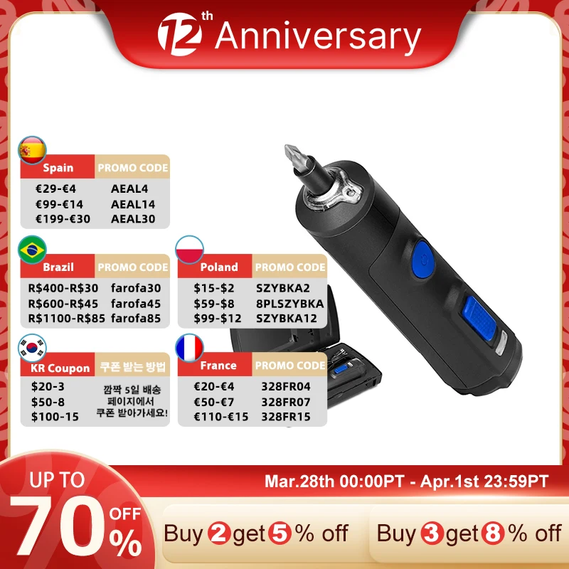 

4V Мини электрическая отвертка набор USB перезаряжаемая умная Беспроводная электрическая отвертка ручка с 32 + 1 бит Набор от PROSTORMER